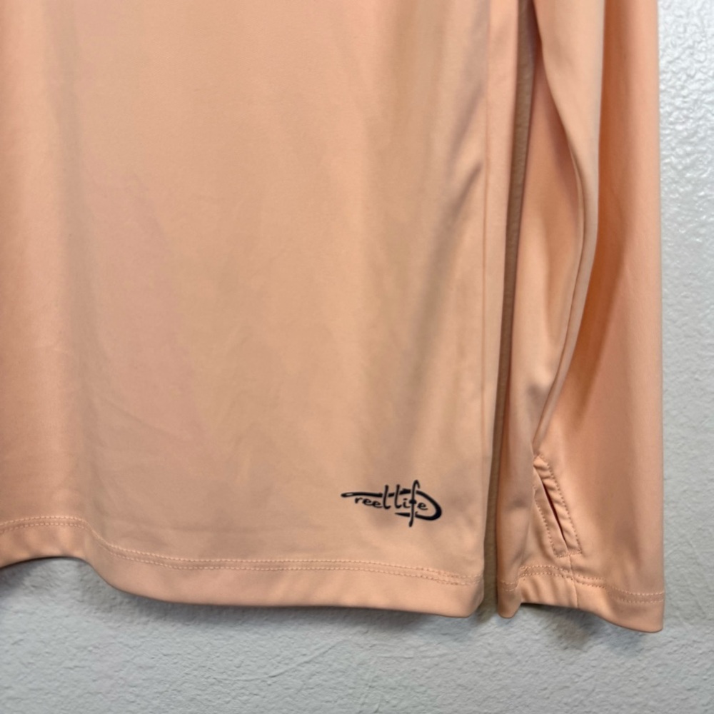 Reel Life Ladies UV Long Sleeve Tee Peach Parfait Size L - Picture 5 of 12